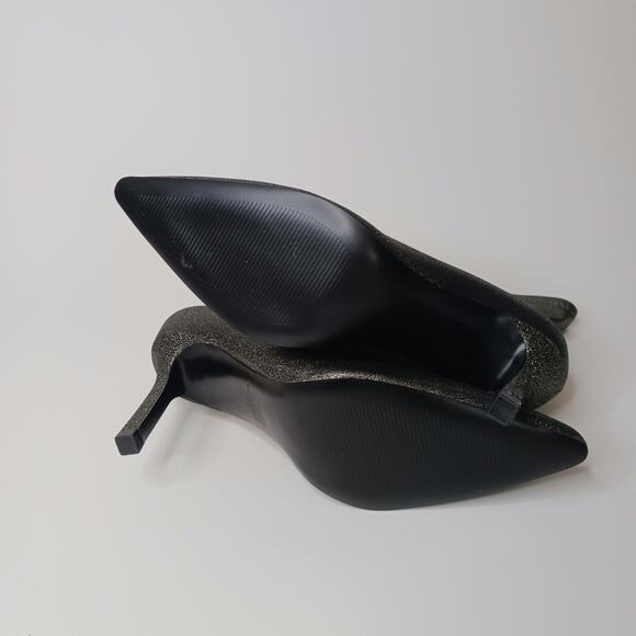 Marc Fisher Kellen Heeled Bootie, Pewter Glitter, Size  8M - Picture 7 of 10